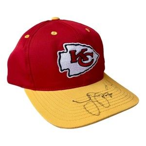 Kolby Smith and Larry Johnson signed KC Chiefs Snapback Hat VTG